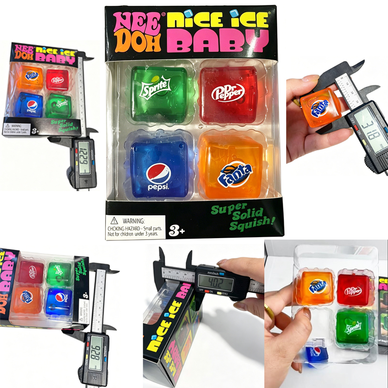Party Games Crazy - Squishy Schylling NeeDoh Nice Cube Sensory
