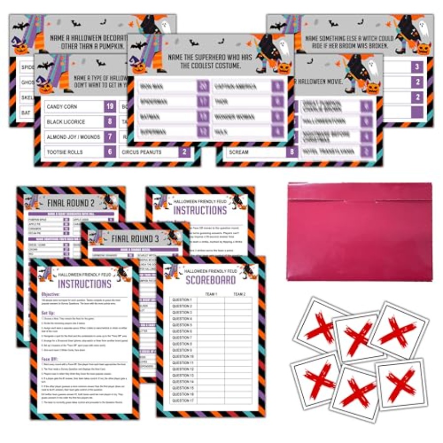 Party Games Quiz For Adults - Halloween Feud Game, Halloween Game for