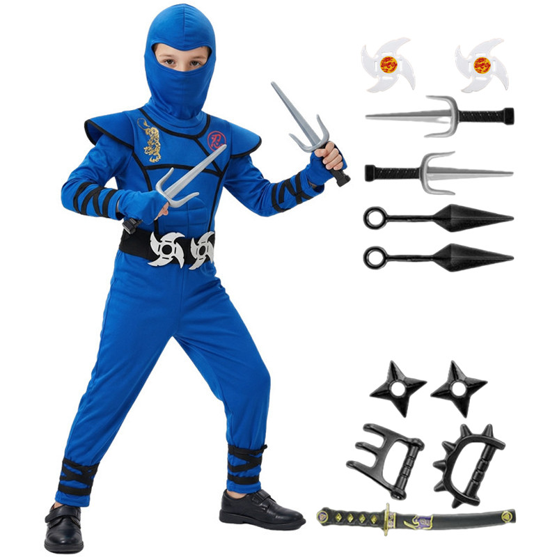 Black and Blue Ninja Costume f - مراجعة Party Games Crazy وسعره