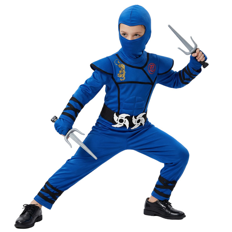 Black and Blue Ninja Costume f - مراجعة Party Games Crazy وسعره