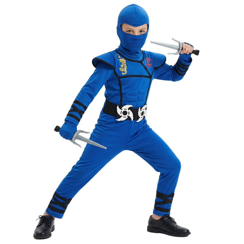 Black and Blue Ninja Costume f - مراجعة Party Games Crazy وسعره