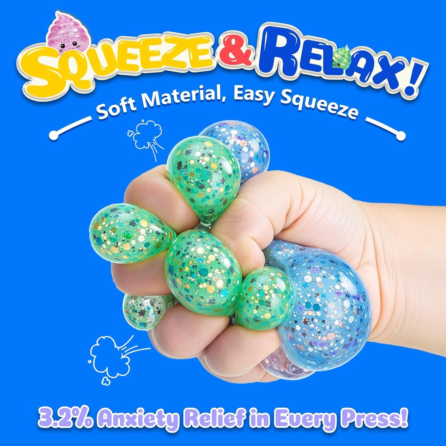 Novelty Squishy Poo Stress Bal - مراجعة Party Games Adults Funny وسعره