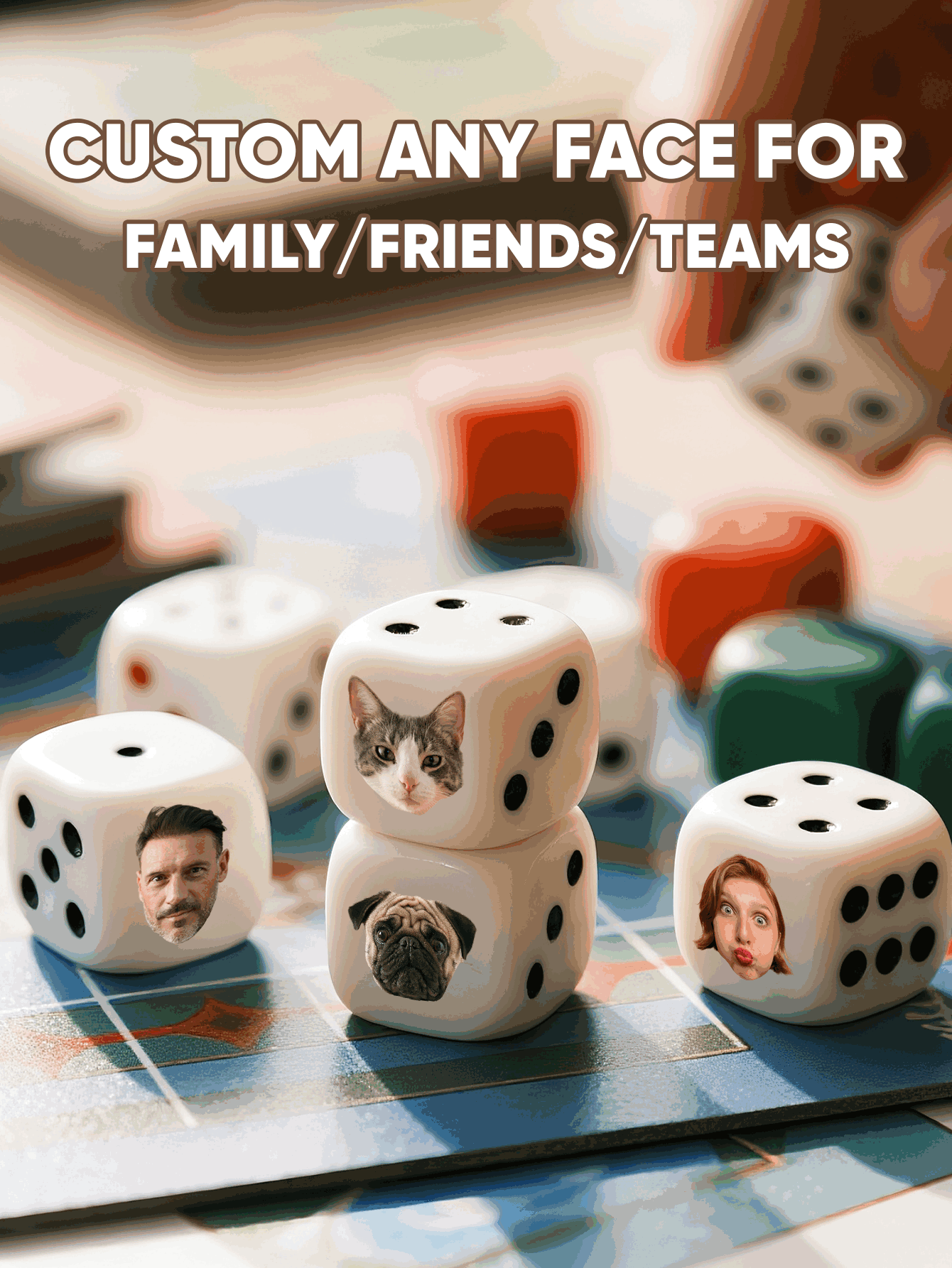 Custom Face Dice Personalized  - مراجعة Party Games Gifts وسعره