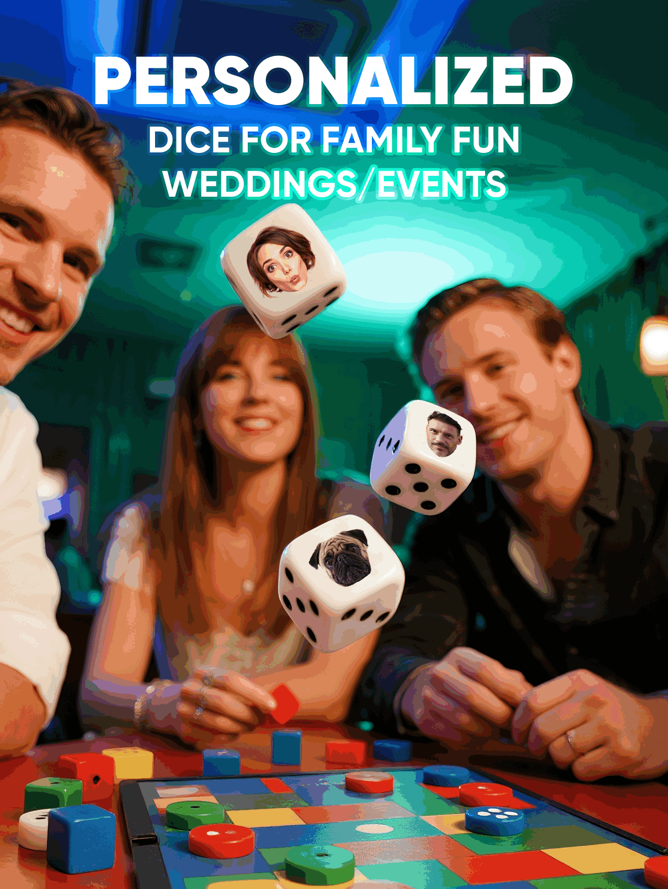 Custom Face Dice Personalized  - مراجعة Party Games Gifts وسعره