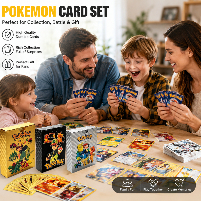 2026New 55PCS Pokemon Cards Vm - مراجعة Party Games In Spanish وسعره