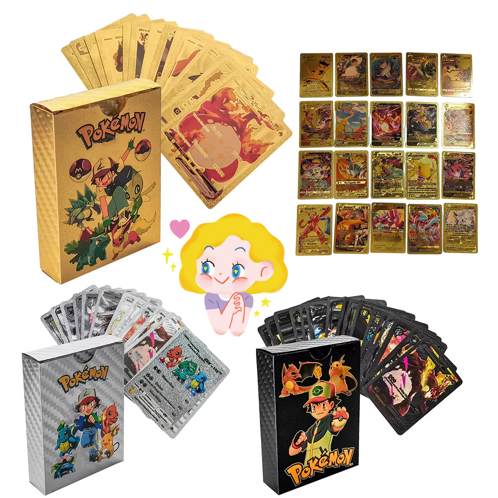 2026New 55PCS Pokemon Cards Vm - مراجعة Party Games In Spanish وسعره