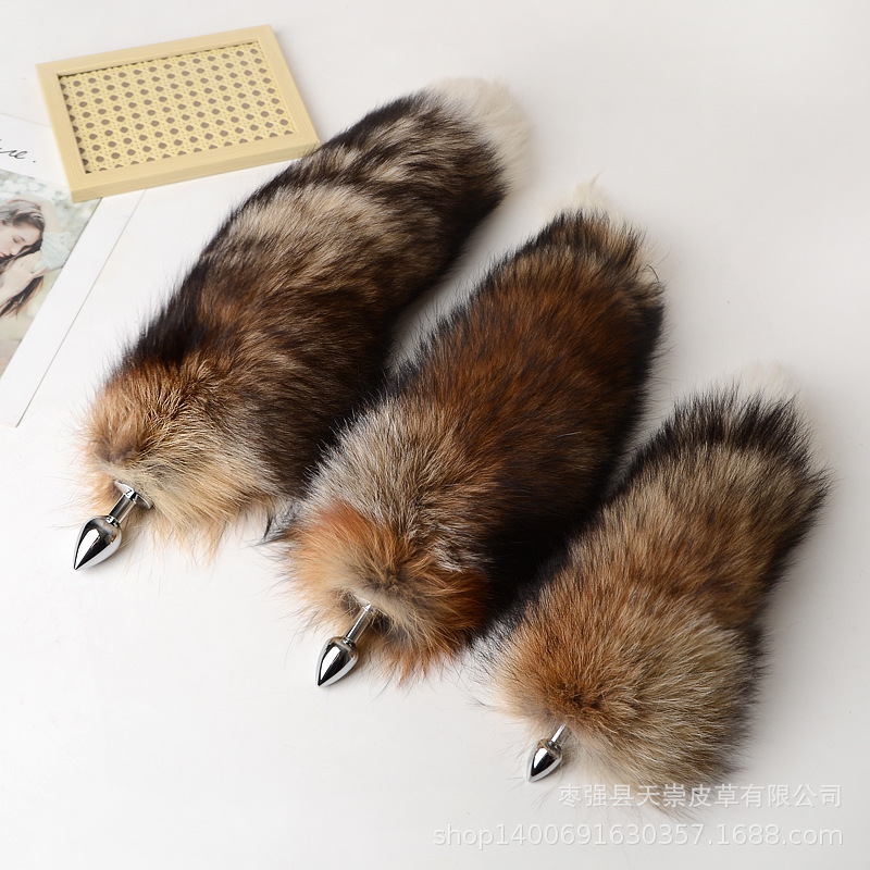 30-100cm Sexy Real Fox Tails w - مراجعة Party Games Adults Funny وسعره