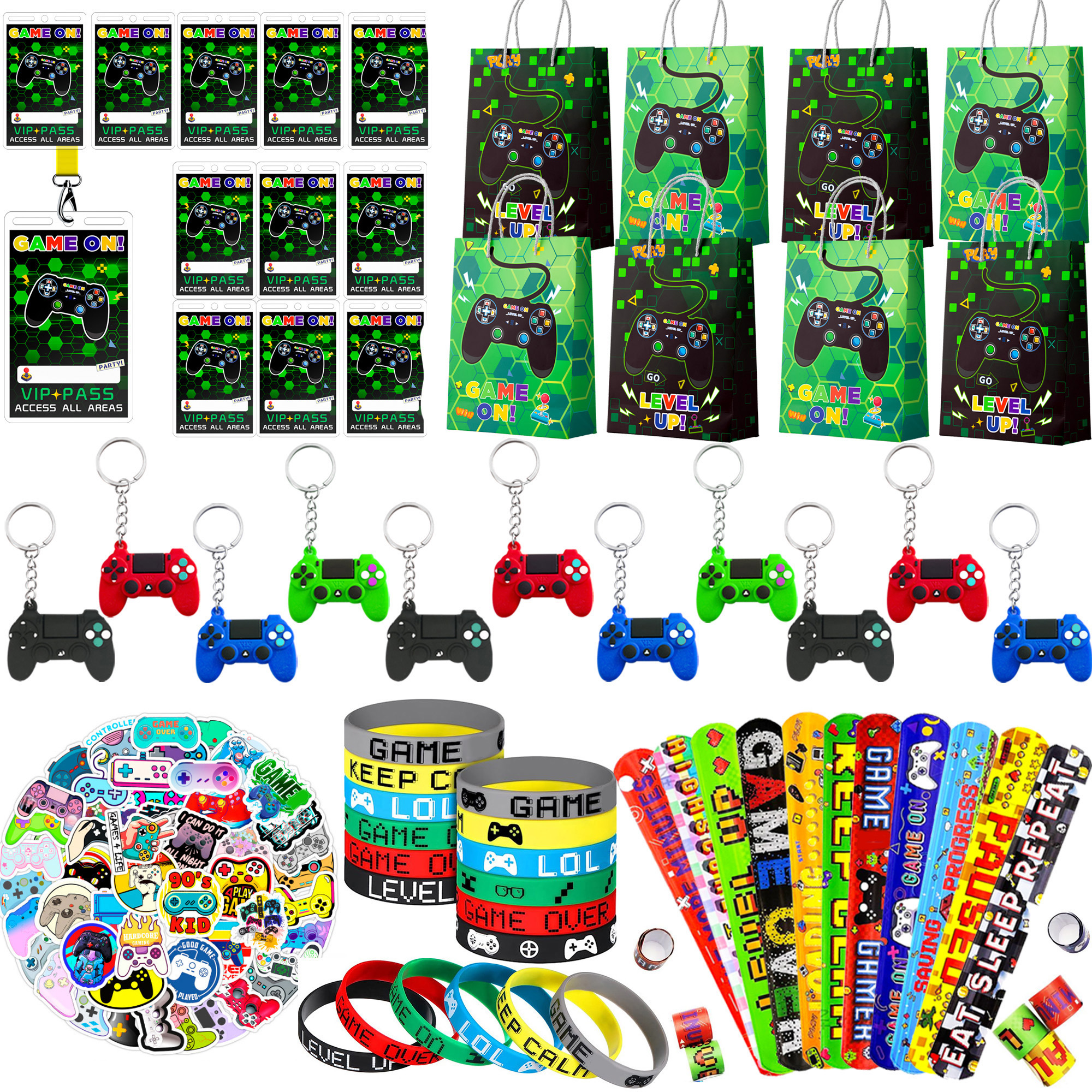 110 Pcs Gamer Party Favors Set - مراجعة Party Games Game Pass وسعره