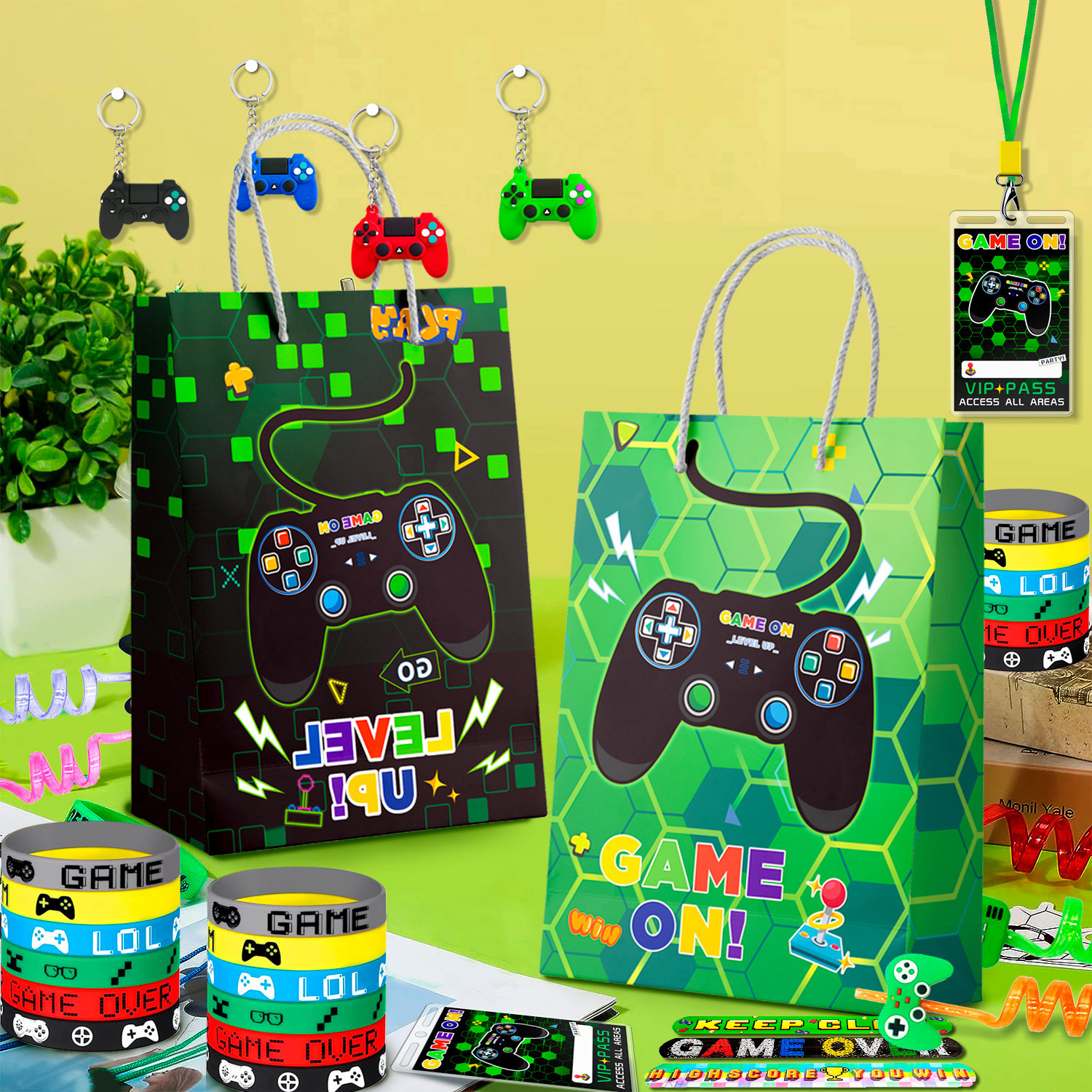 110 Pcs Gamer Party Favors Set - مراجعة Party Games Game Pass وسعره