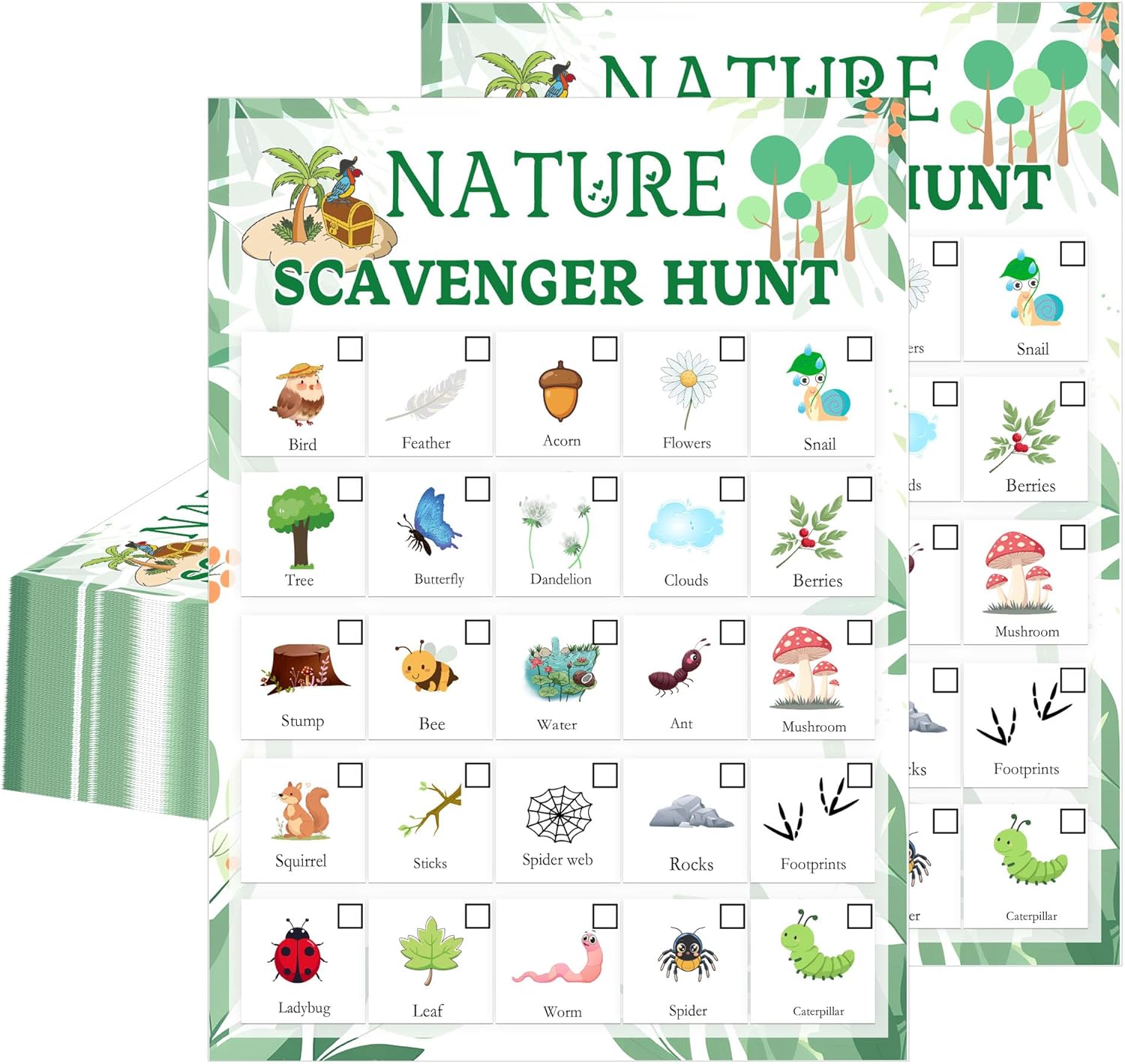 Nature Scavenger Hunt Card 5 x - مراجعة Scavenger Hunt Card وسعره