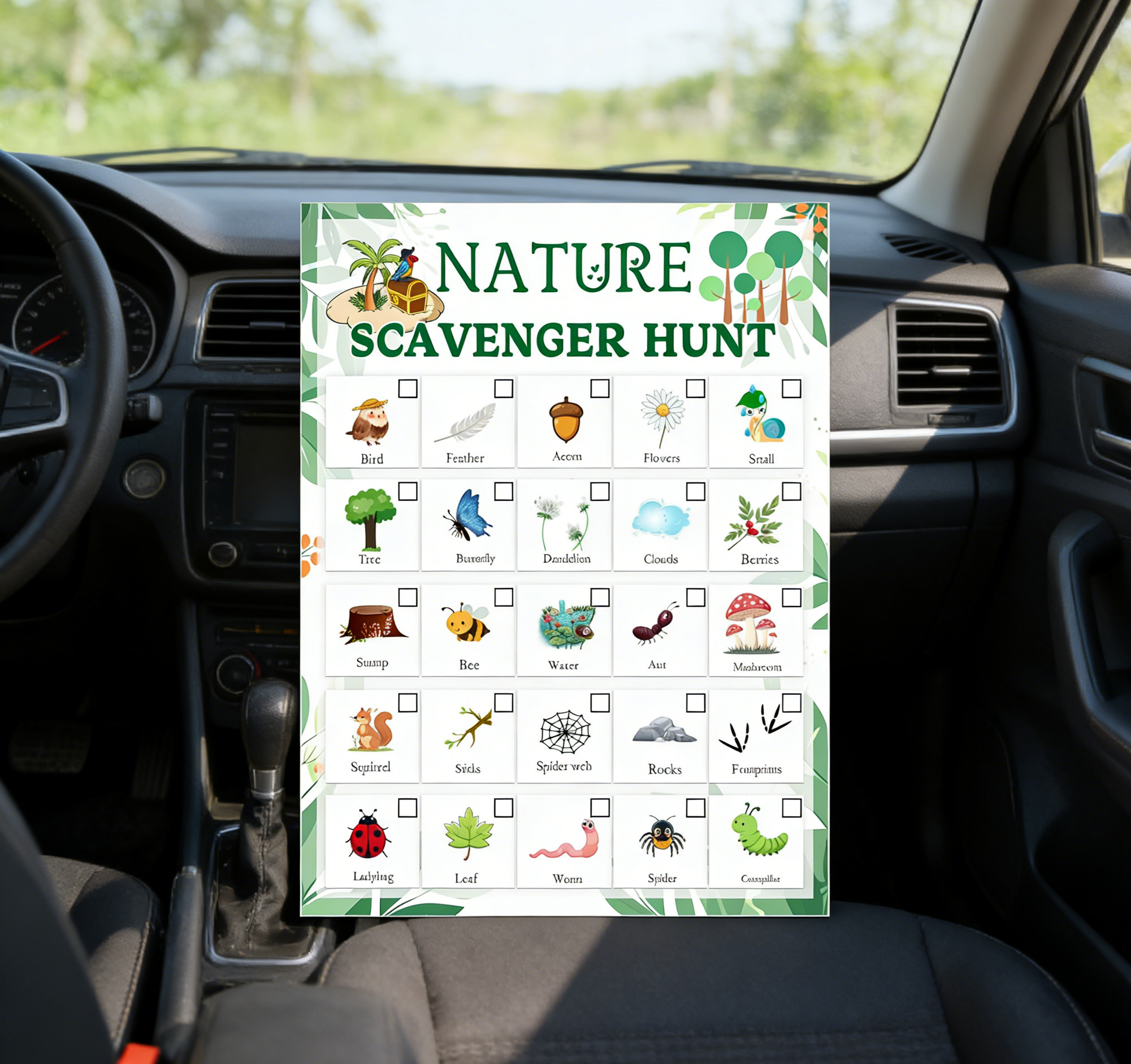 Nature Scavenger Hunt Card 5 x - مراجعة Scavenger Hunt Card وسعره