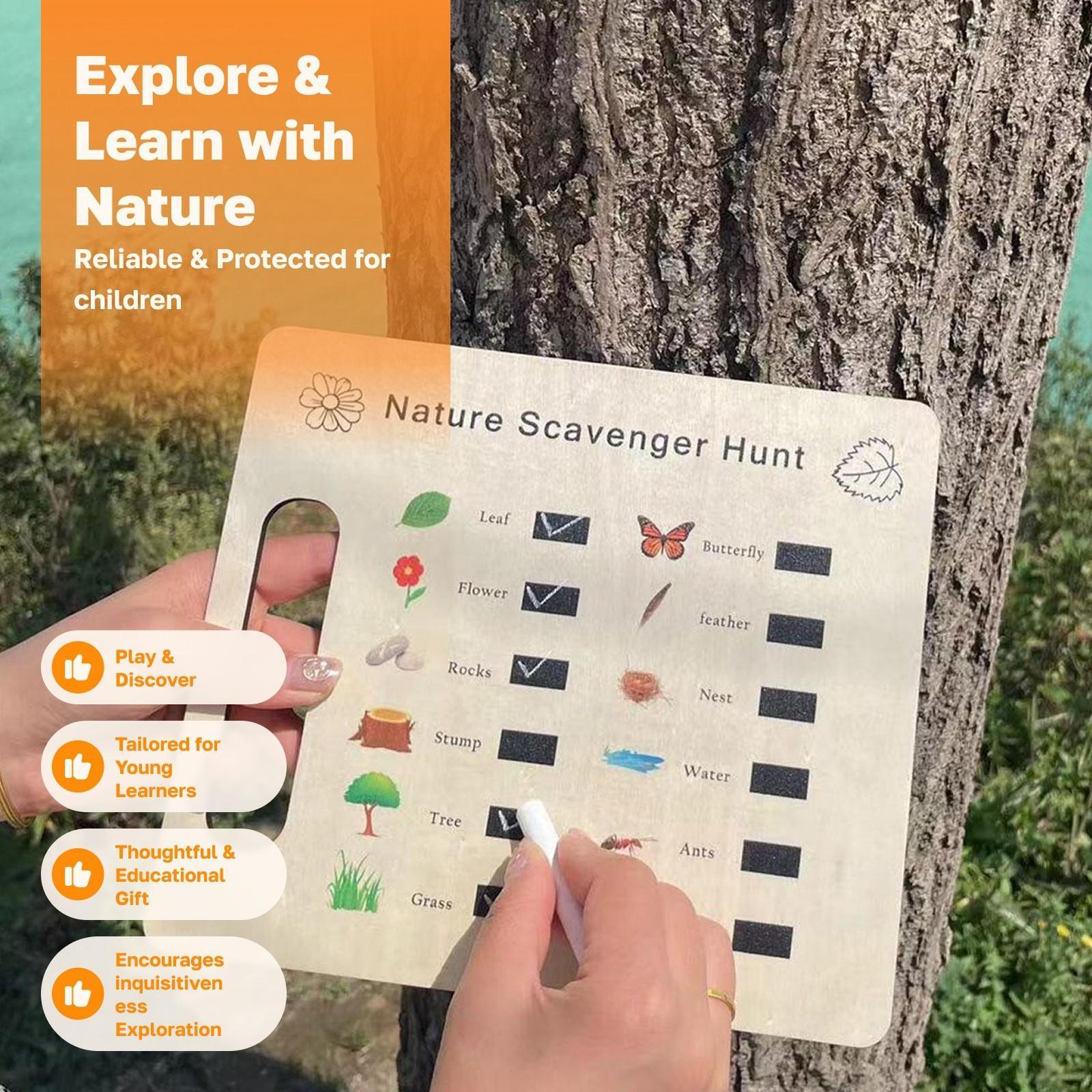 Nature Exploration Toys Find T - مراجعة Scavenger Hunt Card وسعره