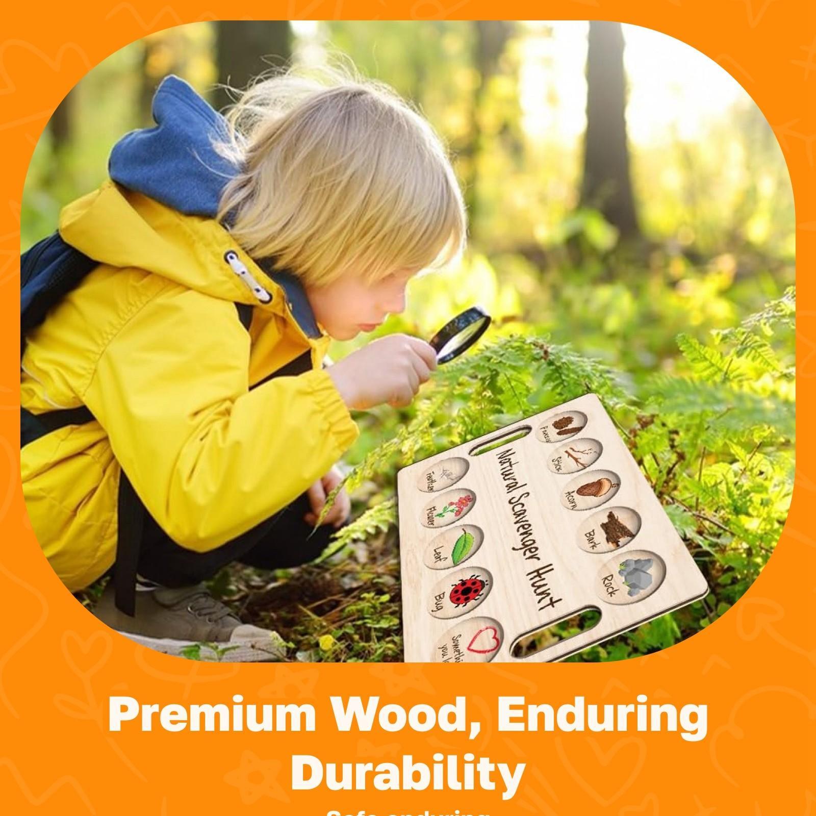 Nature Exploration Toys Find T - مراجعة Scavenger Hunt Card وسعره
