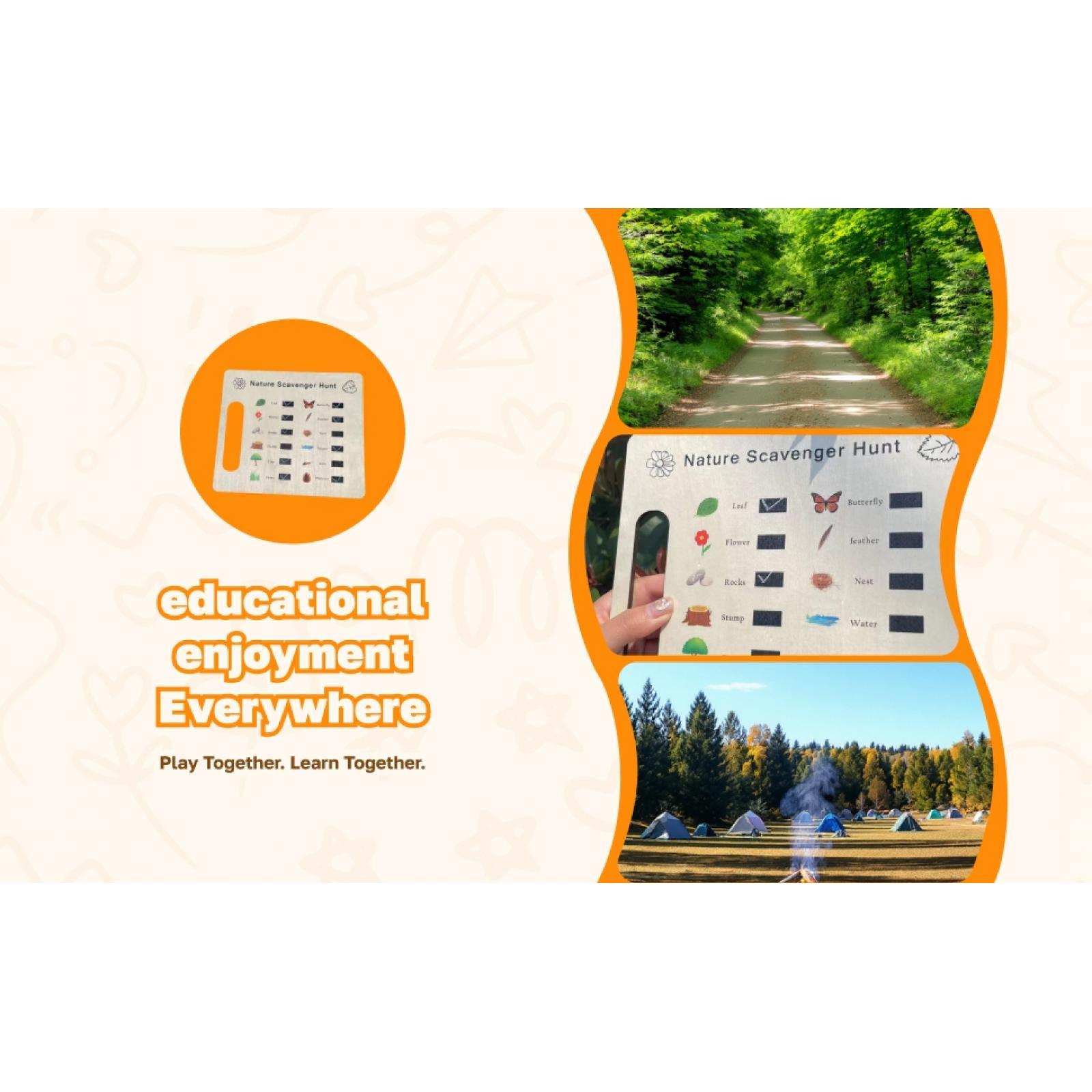 Nature Exploration Toys Find T - مراجعة Scavenger Hunt Card وسعره