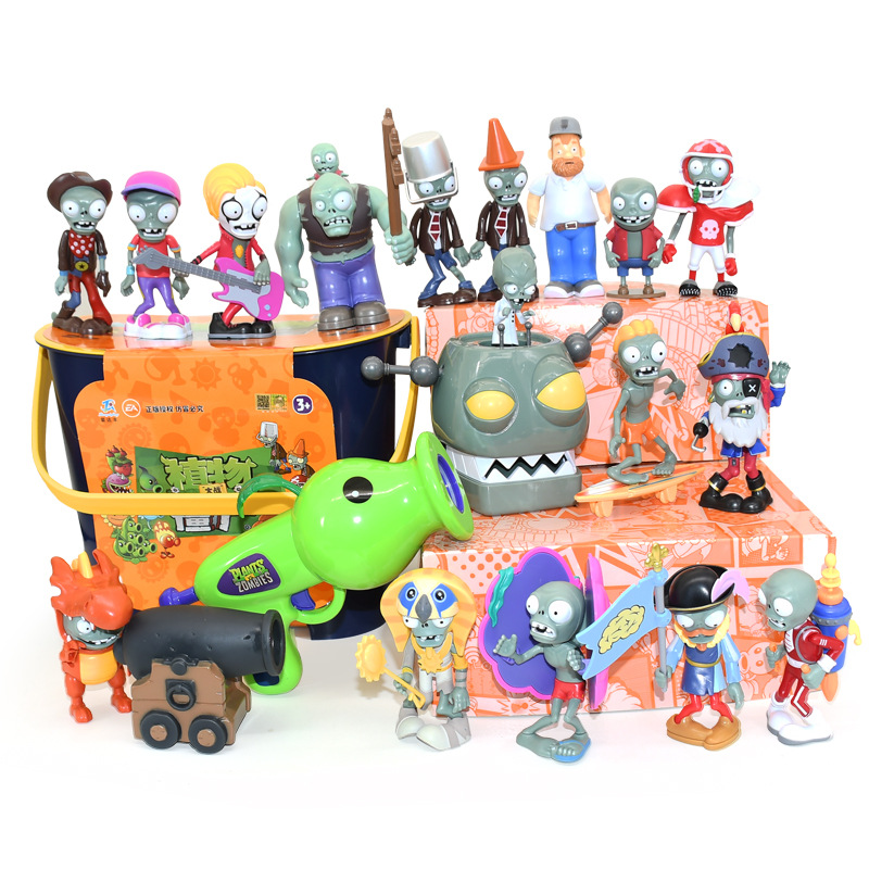 18pcs Role Plants Vs. Zombies  - مراجعة Zombie Party Games وسعره