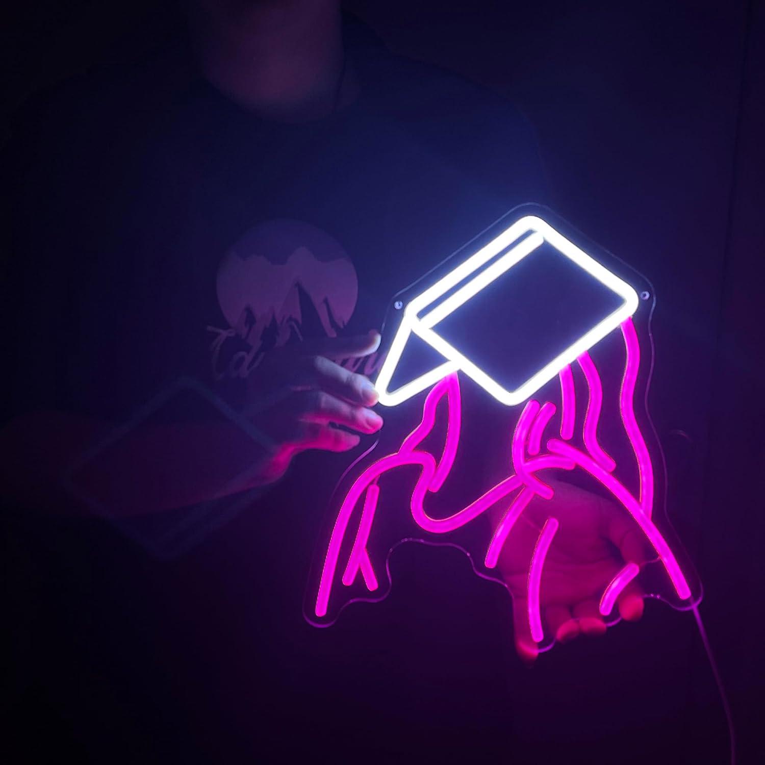 Reading Girl Neon Sign USB Dim - مراجعة Party Games Gifts وسعره