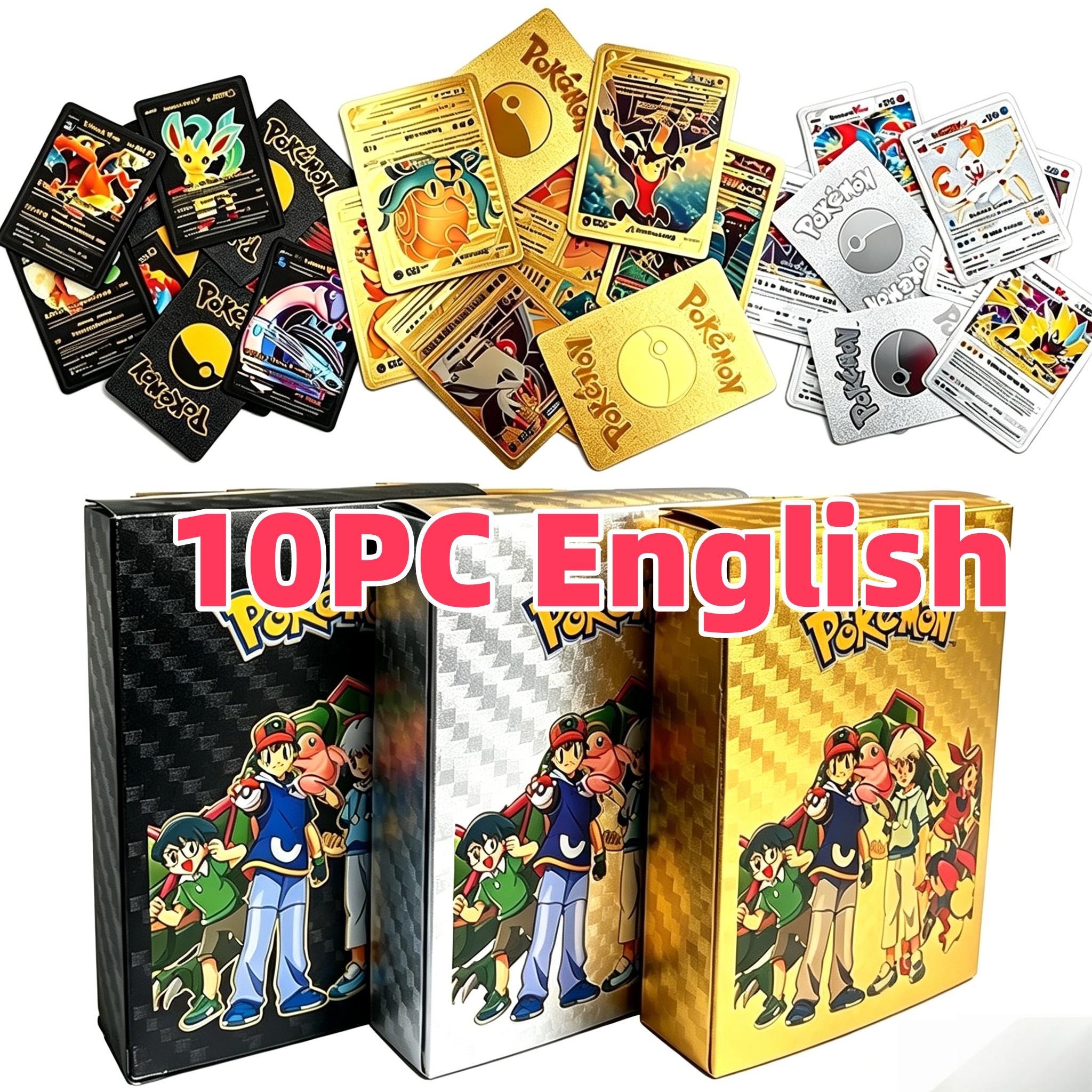 5/10PCS Pakemon Card Vmax GX G - مراجعة Party Games In Spanish وسعره