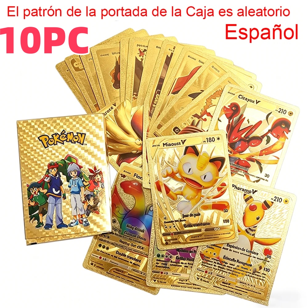 5/10PCS Pakemon Card Vmax GX G - مراجعة Party Games In Spanish وسعره