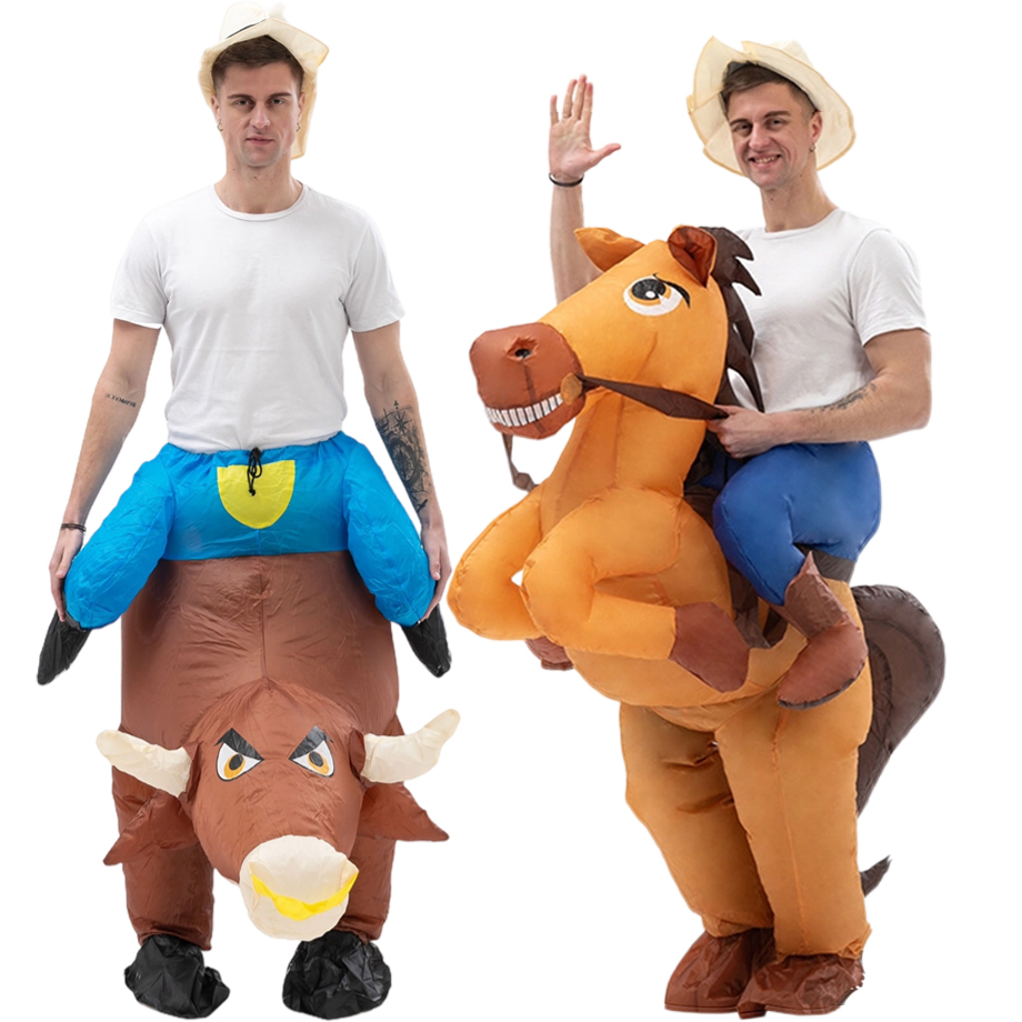 Fun Inflatable Cowboy Costume  - مراجعة Party Games In Spanish وسعره