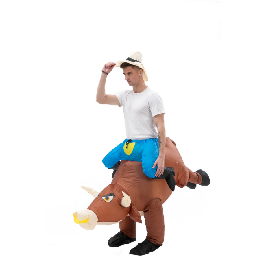 Fun Inflatable Cowboy Costume  - مراجعة Party Games In Spanish وسعره
