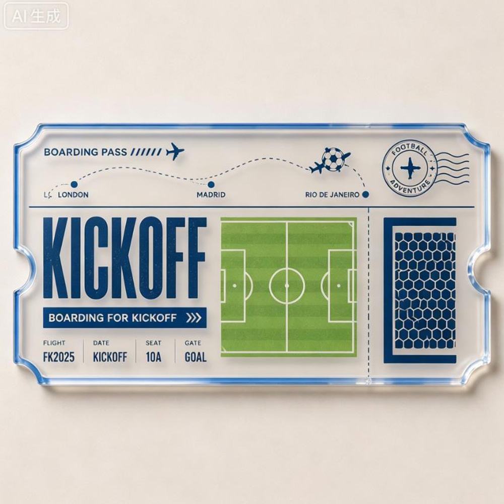 Soccer Travel Ticket Acrylic C - مراجعة Party Games Game Pass وسعره