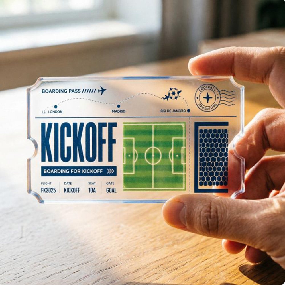 Soccer Travel Ticket Acrylic C - مراجعة Party Games Game Pass وسعره