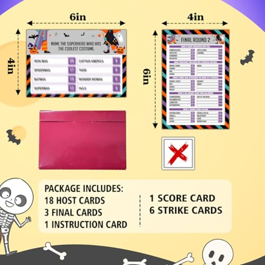 Halloween Feud Game, Halloween - مراجعة Party Games Quiz For Adults وسعره