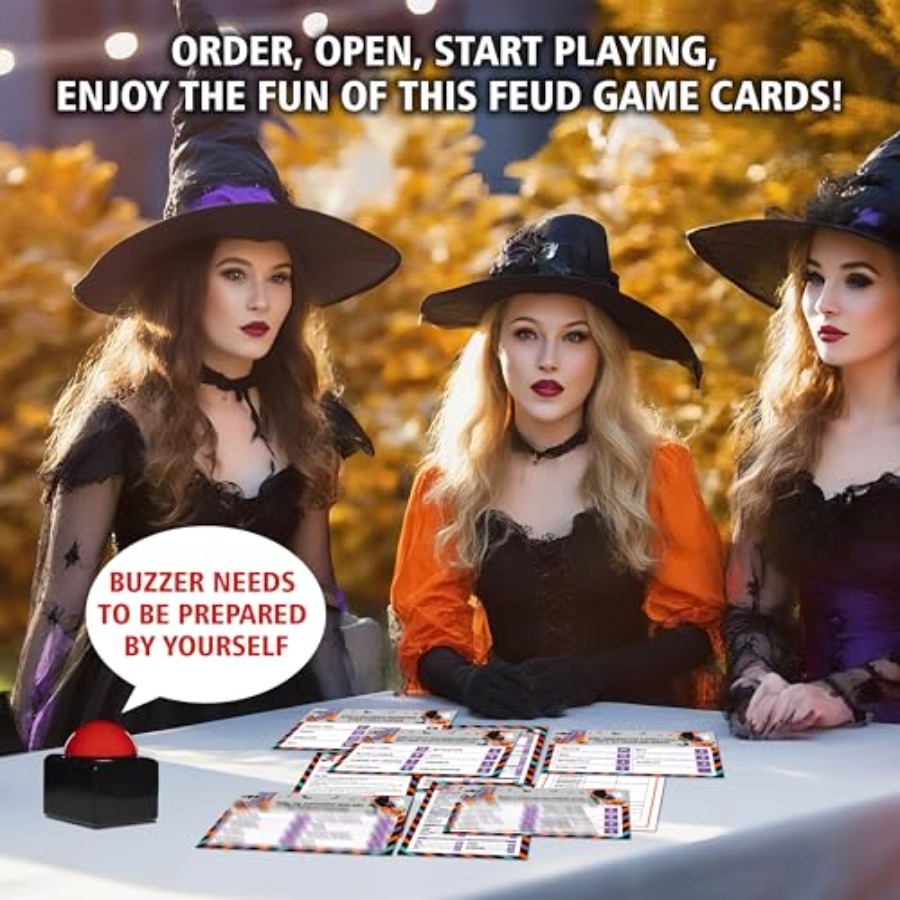 Halloween Feud Game, Halloween - مراجعة Party Games Quiz For Adults وسعره