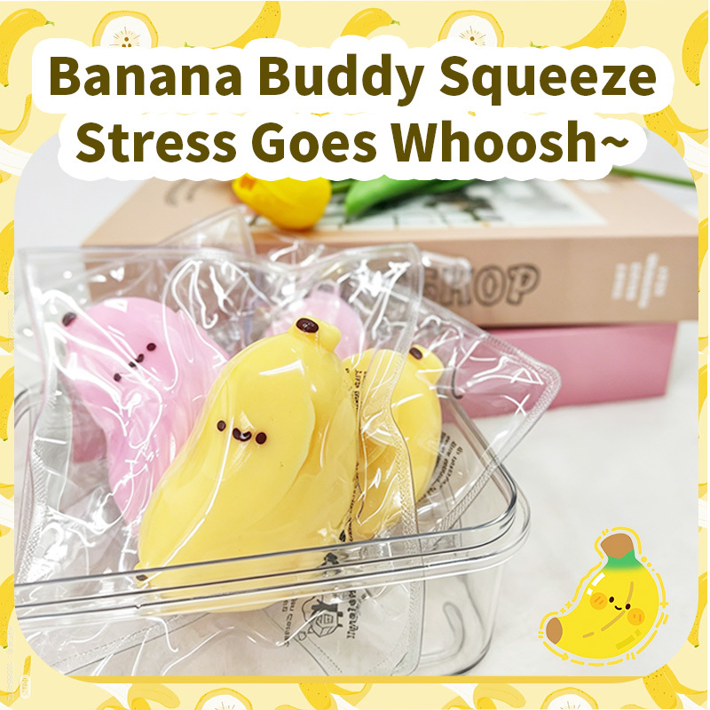 Cute Banana Squishy Toy, Soft  - مراجعة Party Games Adults Funny وسعره