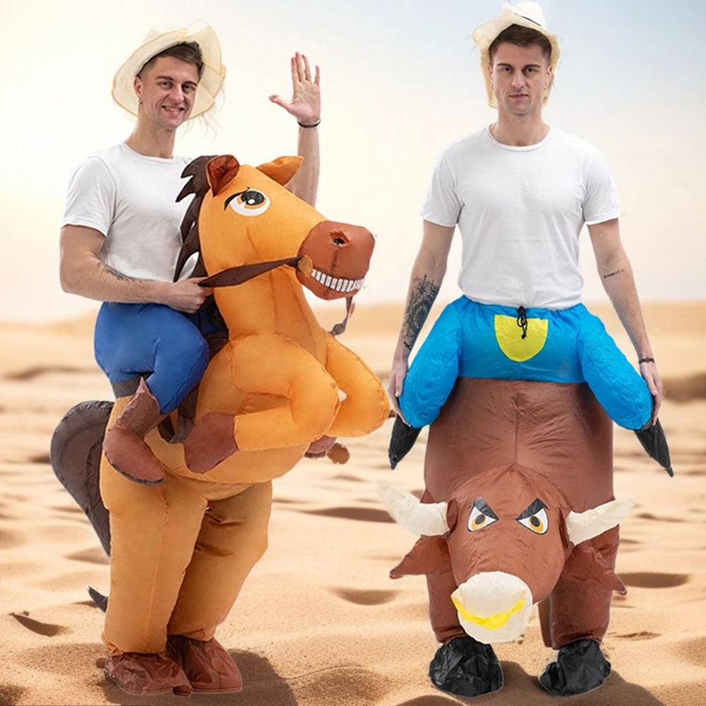 Fun Inflatable Cowboy Costume  - مراجعة Party Games In Spanish وسعره