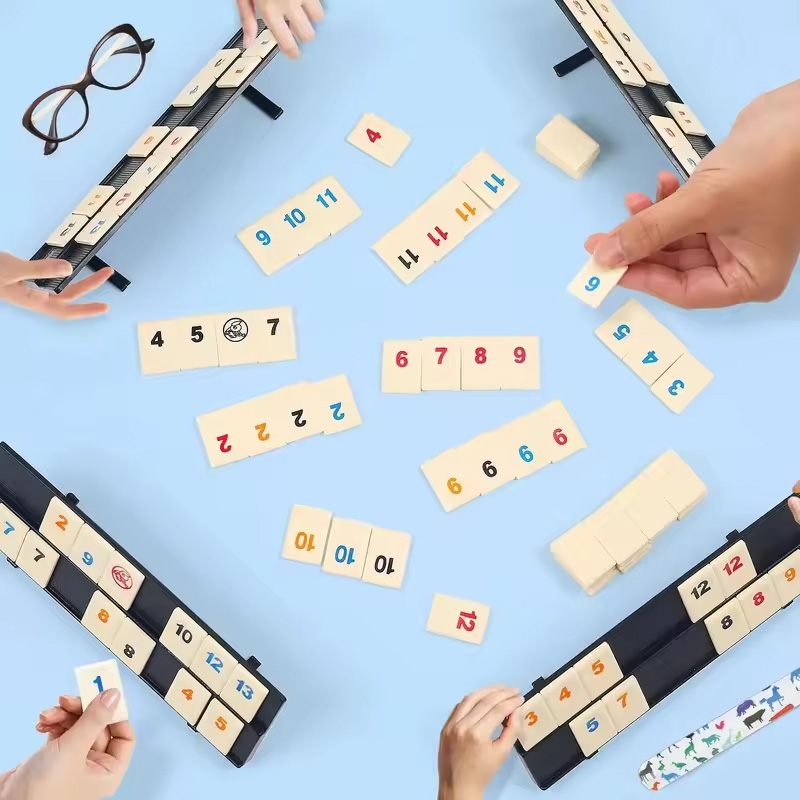 Rummy Cube Game with 4 Racks,R - مراجعة Party Games In Steam وسعره