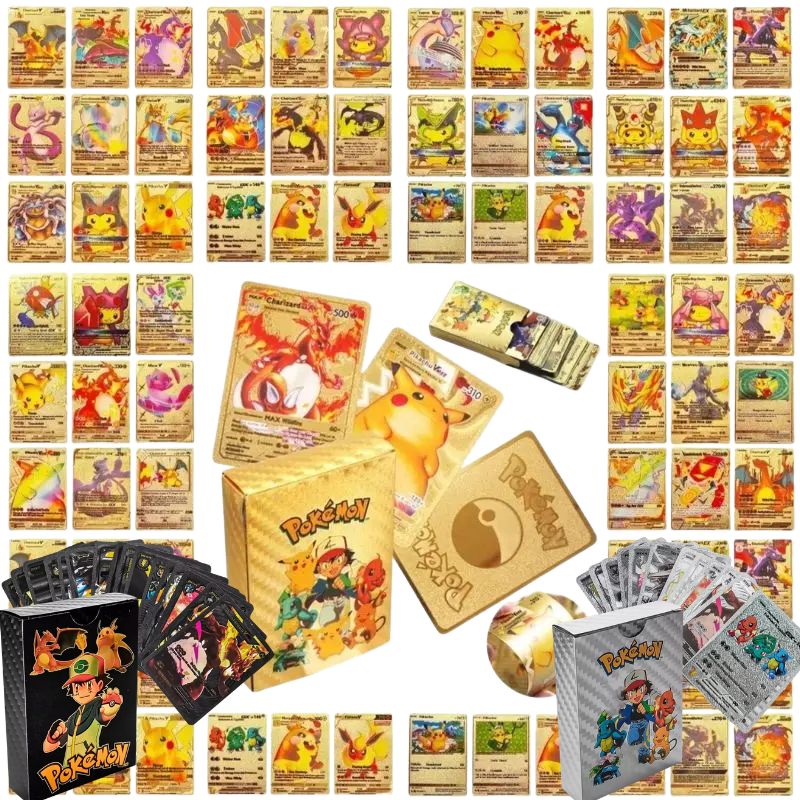 55PCS Pokemon Cards Vmax GX Go - مراجعة Party Games In Spanish وسعره
