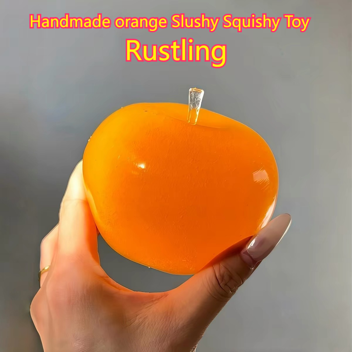 Handmade orange Slushy Squishy - مراجعة Party Games Crazy وسعره