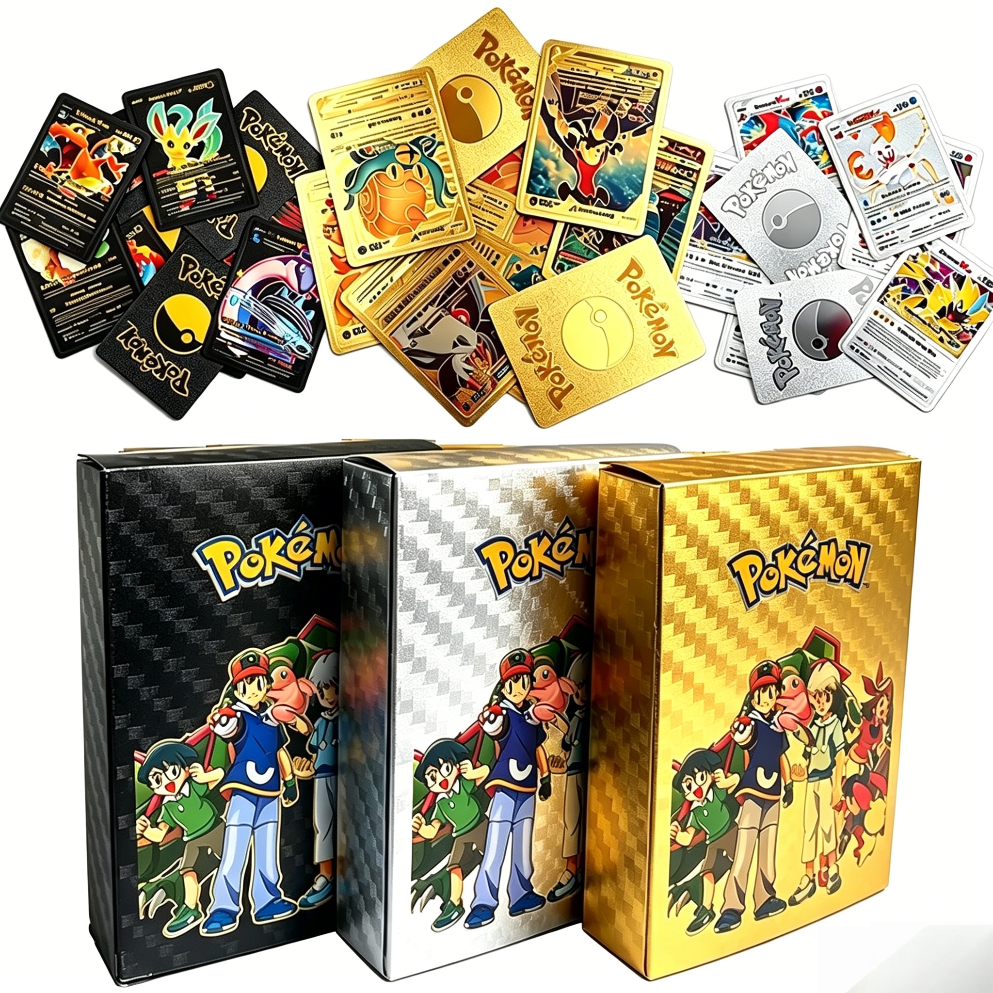 55PCS Pokemon Cards Vmax GX Go - مراجعة Party Games In Spanish وسعره